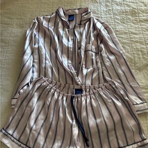 APT.9 Satin Striped Pajama Set
